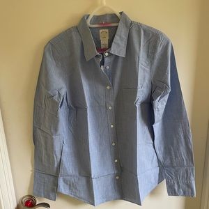 Jcrew blue button down blouse